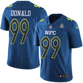 Wholesale Cheap Nike Rams #99 Aaron Donald Navy Men\'s Stitched NFL Limited NFC 2017 Pro Bowl Jersey