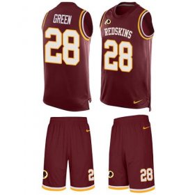 Wholesale Cheap Nike Redskins #28 Darrell Green Burgundy Red Team Color Men\'s Stitched NFL Limited Tank Top Suit Jersey