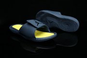 Wholesale Cheap Air Jordan Hydro 6 Sandals Shoes Dark Blue/Yellow-Black