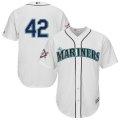Wholesale Cheap Seattle Mariners #42 Majestic 2019 Jackie Robinson Day Official Cool Base Jersey White