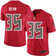 Wholesale Cheap Nike Buccaneers #35 Jamel Dean Red Youth Stitched NFL Limited Rush Jersey
