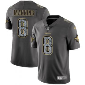 Wholesale Cheap Nike Saints #8 Archie Manning Gray Static Men\'s Stitched NFL Vapor Untouchable Limited Jersey