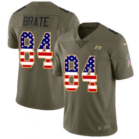 Wholesale Cheap Nike Buccaneers #84 Cameron Brate Olive/USA Flag Men\'s Stitched NFL Limited 2017 Salute To Service Jersey