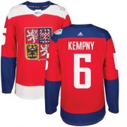Wholesale Cheap Team Czech Republic #6 Michal Kempny Red 2016 World Cup Stitched NHL Jersey
