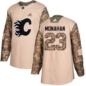 Wholesale Cheap Adidas Flames #23 Sean Monahan Camo Authentic 2017 Veterans Day Stitched Youth NHL Jersey