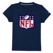 Wholesale Cheap NFL Logo Youth T-Shirt Dark Blue