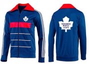 Wholesale Cheap NHL Toronto Maple Leafs Zip Jackets Blue-4