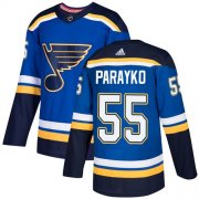 Wholesale Cheap Adidas Blues #55 Colton Parayko Blue Home Authentic Stitched NHL Jersey