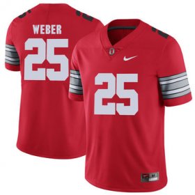 Wholesale Cheap Ohio State Buckeyes 25 Mike Weber Red 2018 Spring Game College Football Limited Jersey