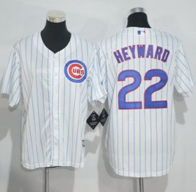 Wholesale Cheap Cubs #22 Jason Heyward White(Blue Strip) Cool Base Stitched Youth MLB Jersey