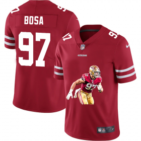 Wholesale Cheap San Francisco 49ers #97 Nick Bosa Men\'s Nike Player Signature Moves Vapor Limited NFL Jersey Red