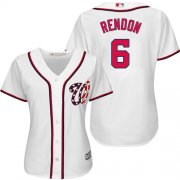 Wholesale Cheap Nationals #6 Anthony Rendon White Home Women's Stitched MLB Jersey