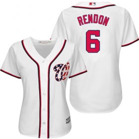 Wholesale Cheap Nationals #6 Anthony Rendon White Home Women\'s Stitched MLB Jersey