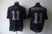 Wholesale Cheap Sideline Black United Cardinals #11 Larry Fitzgerald Black Stitched NFL Jersey