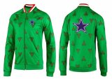 Wholesale Cheap NFL Dallas Cowboys Team Logo Jacket Green