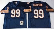 Wholesale Cheap Mitchell&Ness Bears #99 Dan Hampton Blue Small No. Throwback Stitched NFL Jersey