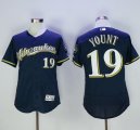 Wholesale Cheap Brewers #19 Robin Yount Navy Blue Flexbase Authentic Collection Stitched MLB Jersey