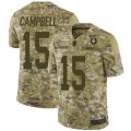 Wholesale Cheap Nike Colts #15 Parris Campbell Camo Men's Stitched NFL Limited 2018 Salute To Service Jersey