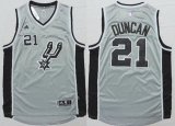 Wholesale Cheap Men's San Antonio Spurs #21 Tim Duncan Revolution 30 Swingman 2014 New Gray Jersey