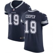 Wholesale Cheap Nike Cowboys #19 Amari Cooper Navy Blue Team Color Men's Stitched NFL Vapor Untouchable Elite Jersey