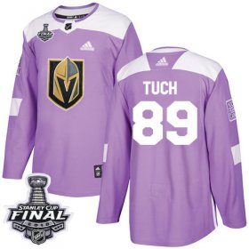 Wholesale Cheap Adidas Golden Knights #89 Alex Tuch Purple Authentic Fights Cancer 2018 Stanley Cup Final Stitched NHL Jersey