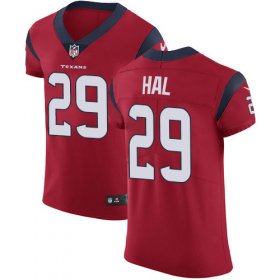 Wholesale Cheap Nike Texans #29 Andre Hal Red Alternate Men\'s Stitched NFL Vapor Untouchable Elite Jersey