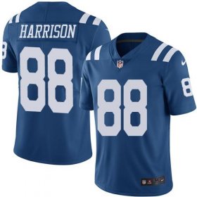 Wholesale Cheap Nike Colts #88 Marvin Harrison Royal Blue Men\'s Stitched NFL Limited Rush Jersey