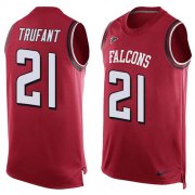 Wholesale Cheap Nike Falcons #21 Desmond Trufant Red Team Color Men's Stitched NFL Limited Tank Top Jersey
