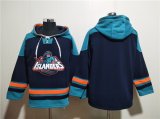Cheap Men's New York Islanders Blank Black Ageless Must-Have Lace-Up Pullover Hoodie