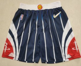 Wholesale Cheap Men\'s Houston Rockets Navy Blue Nike 75th Anniversary Diamond 2021 Stitched Shorts
