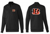 Wholesale Cheap NFL Cincinnati Bengals Team Logo Jacket Black_1