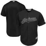 Wholesale Cheap Men's Cleveland Indians Majestic Black 2019 Players' Weekend Team Stitched MLB Jersey