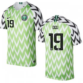 Wholesale Cheap Nigeria #19 Ogu Home Soccer Country Jersey