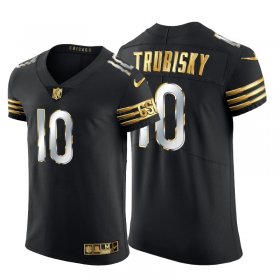 Wholesale Cheap Chicago Bears #10 Mitchell Trubisky Men\'s Nike Black Edition Vapor Untouchable Elite NFL Jersey