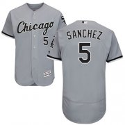 Wholesale Cheap White Sox #5 Yolmer Sanchez Grey Flexbase Authentic Collection Stitched MLB Jersey