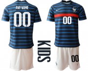 Wholesale Cheap 2021 France home Youth any name soccer jerseys