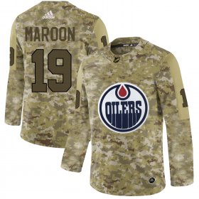 Wholesale Cheap Adidas Oilers #19 Patrick Maroon Camo Authentic Stitched NHL Jersey