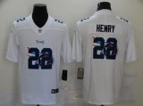Wholesale Cheap Men's Tennessee Titans #22 Derrick Henry White 2020 Shadow Logo Vapor Untouchable Stitched NFL Nike Limited Jersey