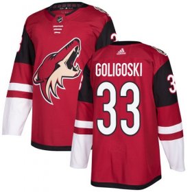 Wholesale Cheap Adidas Coyotes #33 Alex Goligoski Maroon Home Authentic Stitched NHL Jersey