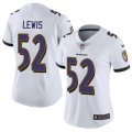 Wholesale Cheap Nike Ravens #52 Ray Lewis White Women's Stitched NFL Vapor Untouchable Limited Jersey