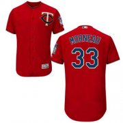 Wholesale Cheap Twins #33 Justin Morneau Red Flexbase Authentic Collection Stitched MLB Jersey
