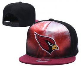 Wholesale Cheap Arizona Cardinals Team Logo Red Black Adjustable Leather Hat TX1