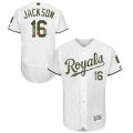 Wholesale Cheap Royals #16 Bo Jackson White Flexbase Authentic Collection Memorial Day Stitched MLB Jersey