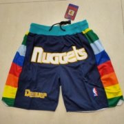 Wholesale Cheap Men's Denver Nuggets Navy Shorts