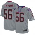 Wholesale Cheap Nike Giants #56 Lawrence Taylor Lights Out Grey Men's Stitched NFL Elite Jersey