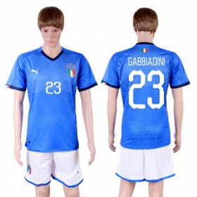 Wholesale Cheap Italy #23 Gabbiadini Home Soccer Country Jersey