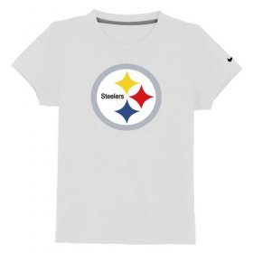 Wholesale Cheap Pittsburgh Steelers Sideline Legend Authentic Logo Youth T-Shirt White