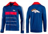 Wholesale Cheap NFL Denver Broncos Team Logo Jacket Blue_5