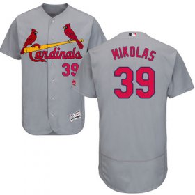 Wholesale Cheap Cardinals #39 Miles Mikolas Grey Flexbase Authentic Collection Stitched MLB Jersey