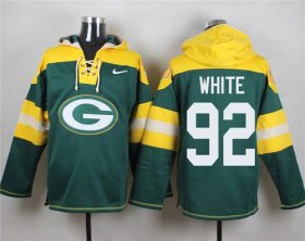 Wholesale Cheap Nike Packers #92 Reggie White Green Player Pullover NFL Hoodie